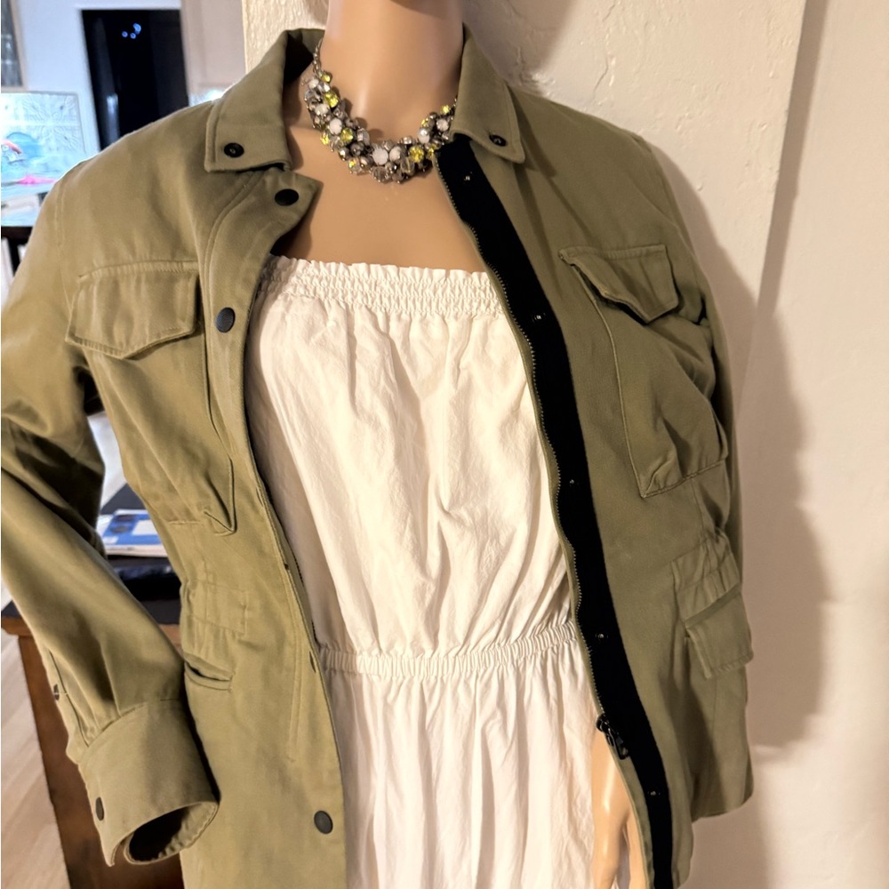 Rag & Bone Green Zipper Jacket Size 6
